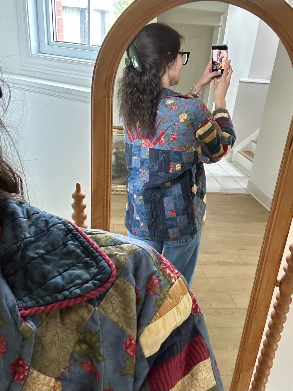 Quilted Patchwork Jacket - Multicolor - Picture 4 of 11